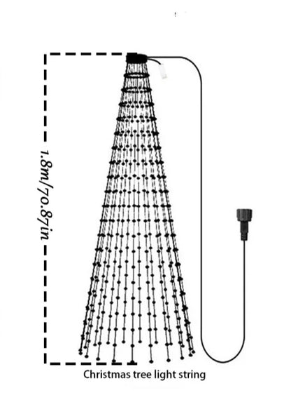 1.8m Christmas Tree LED Light String