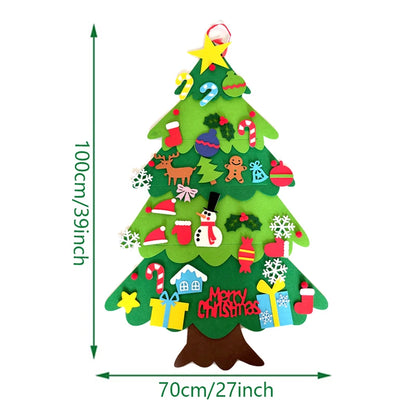 100cmx70cm Felt DIY christmas Tree