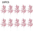 10pcs Pink Glitter Christmas tree branches