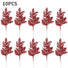 10pcs red glitter Christmas Branches