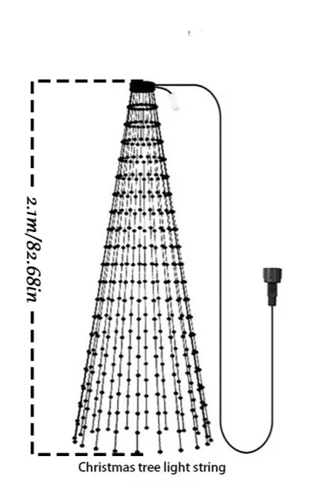 2.1m Christmas Tree LED Light String