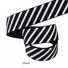 25mm black and white ribbon