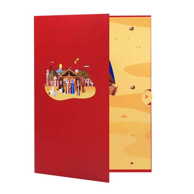 3D Christmas card pop up nativity theme