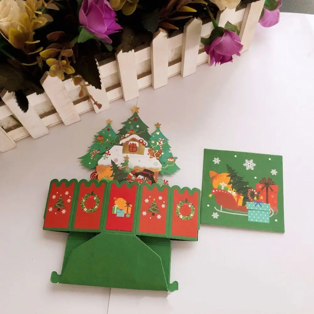 3d pop up card posted flat