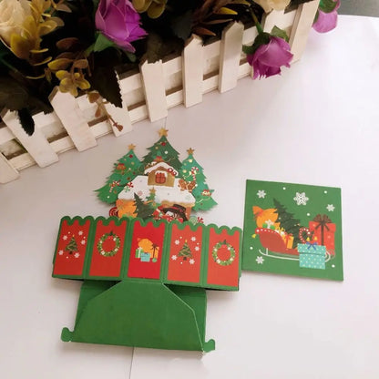 3d pop up card posted flat