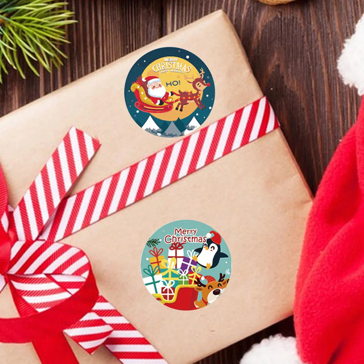 500pcs christmas stickers parcels