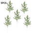 5pcs Green Glitter Christmas Branches