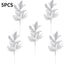 5pcs Silver Christmas Branches