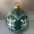 60cm Army Green White Star Christmas Bauble