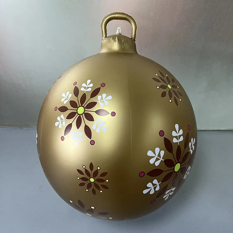 60cm Golden Chocolate snowflake Bauble