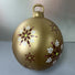 60cm Golden Chocolate snowflake Bauble