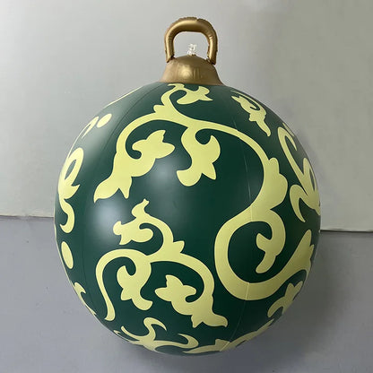 60cm Green yellow pattern Bauble