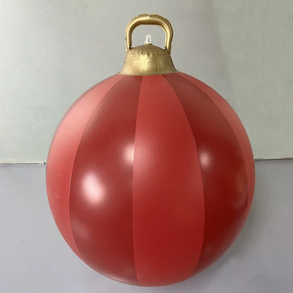 60cm Red stripey Christmas Bauble