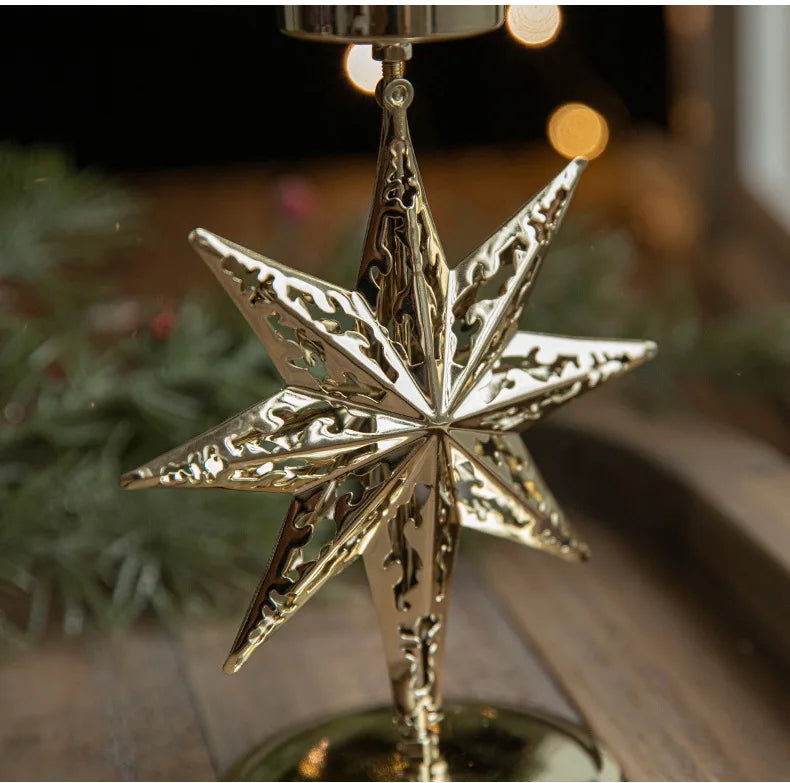 7 Point Christmas Star Candle holder 