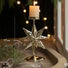 7 Point christmas star candle holder 