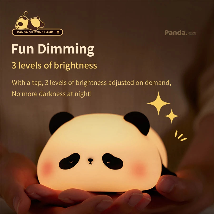 Adjustable dimming night light Panda cute