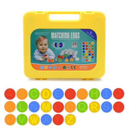 Alphabet matching eggs educational toy