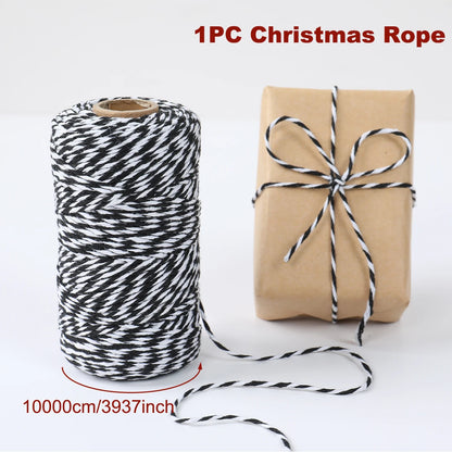 Black and white christmas rope 