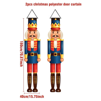 Blue Christmas Nutcracker Wall Hanger Dimensions