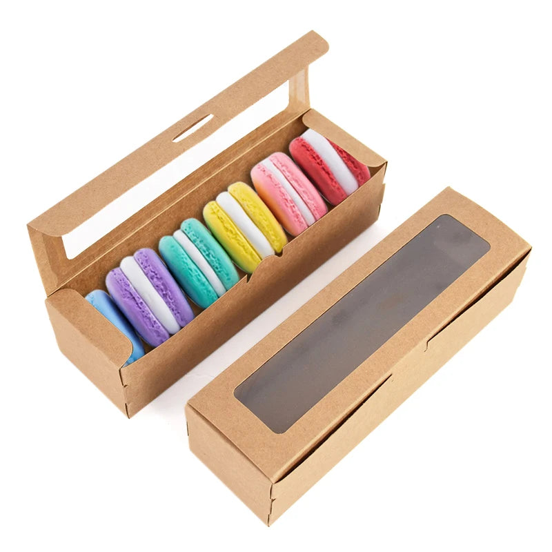 Brown macaron box