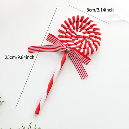 Candy cane lollipop ornament 25cm