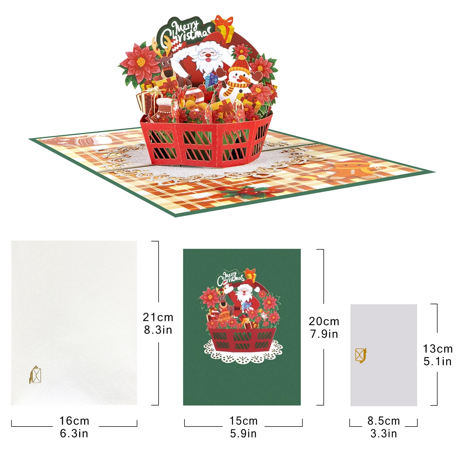 Christmas Basket pop Up Card