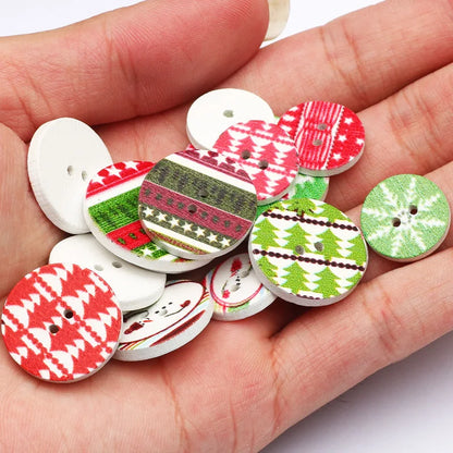 Christmas Buttons mix sizes