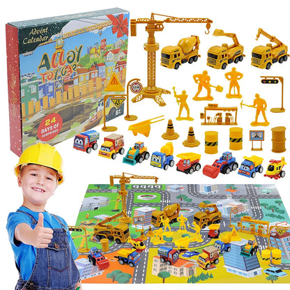 Christmas Construction trucks Advent calendar 