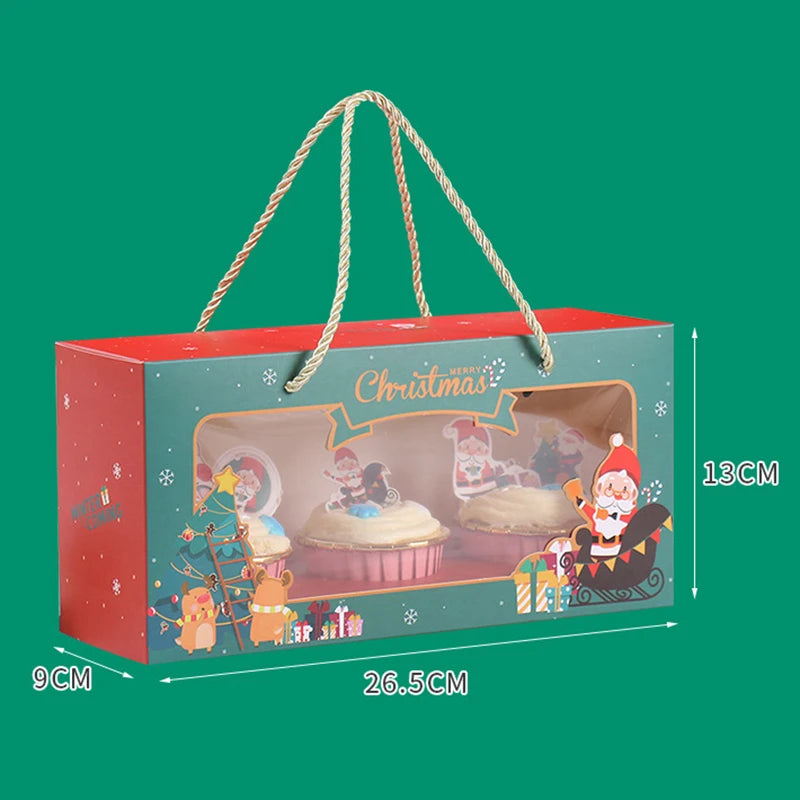 Christmas Cupcake Boxes carry case dimensions