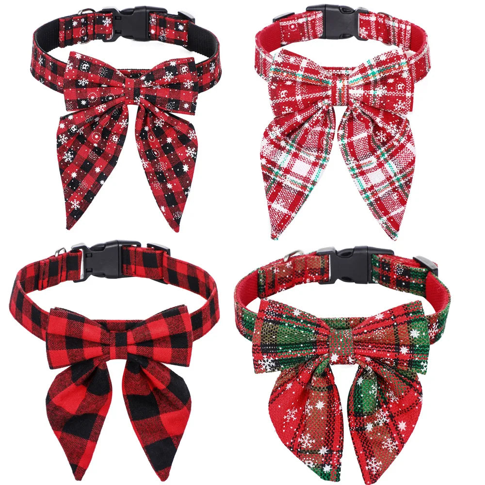 Christmas Dog Collars small medium larg