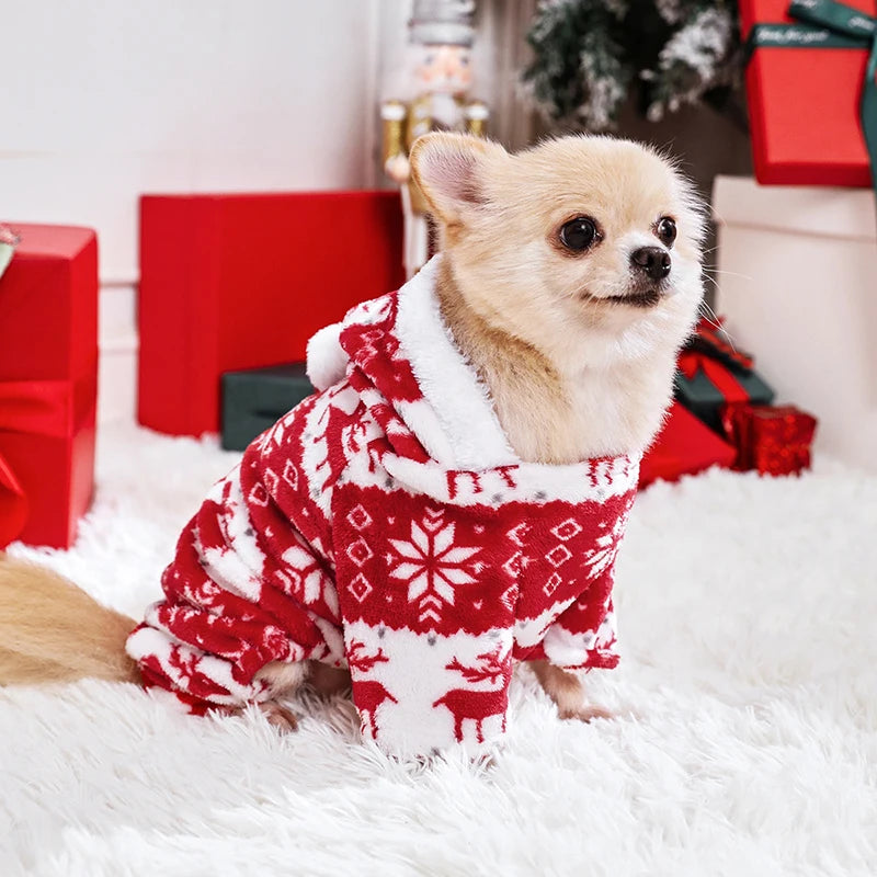 Christmas Dog Fleece One Piece