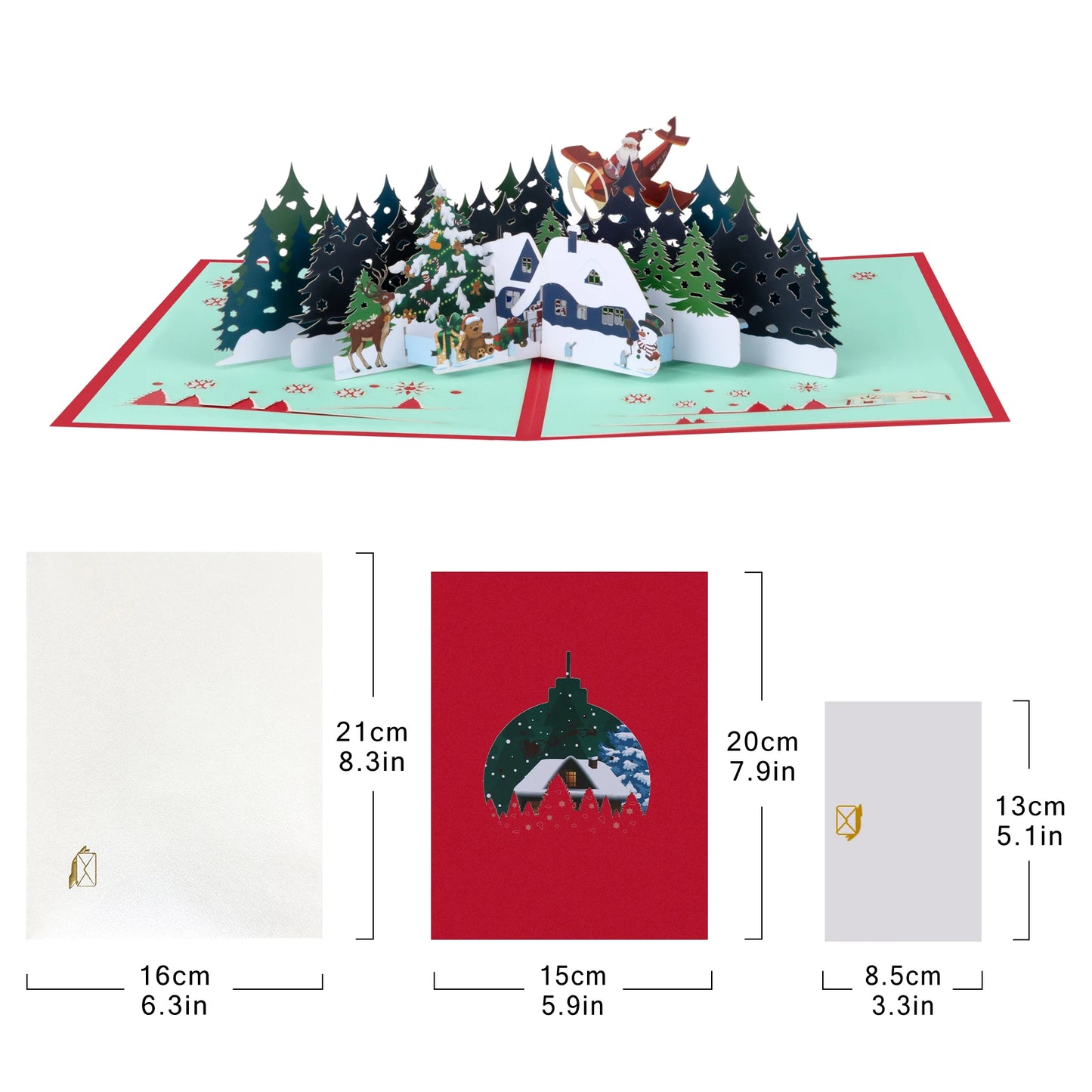 Christmas Forest Scene pop up card