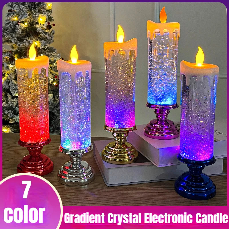 Christmas Gradient Electronic Candles