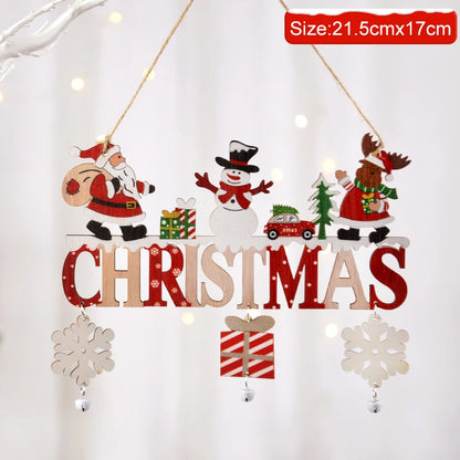 Christmas Hanging Ornament Santa Snowman Reindeer