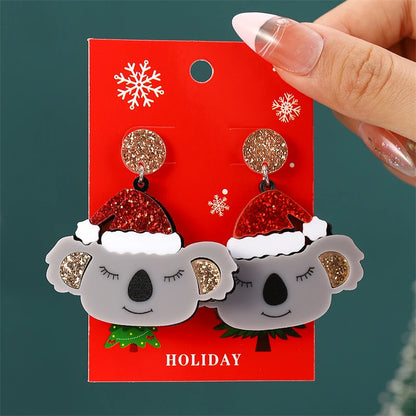 Christmas Koala earrings