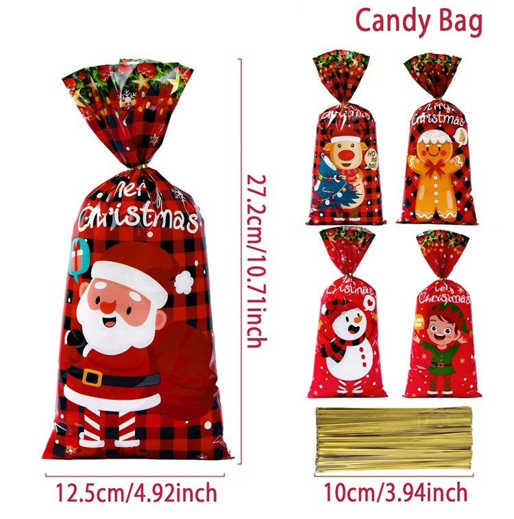 Christmas Party Candy Bag Dimensions