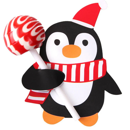 Christmas Penguin Lollipop holder Party Favour