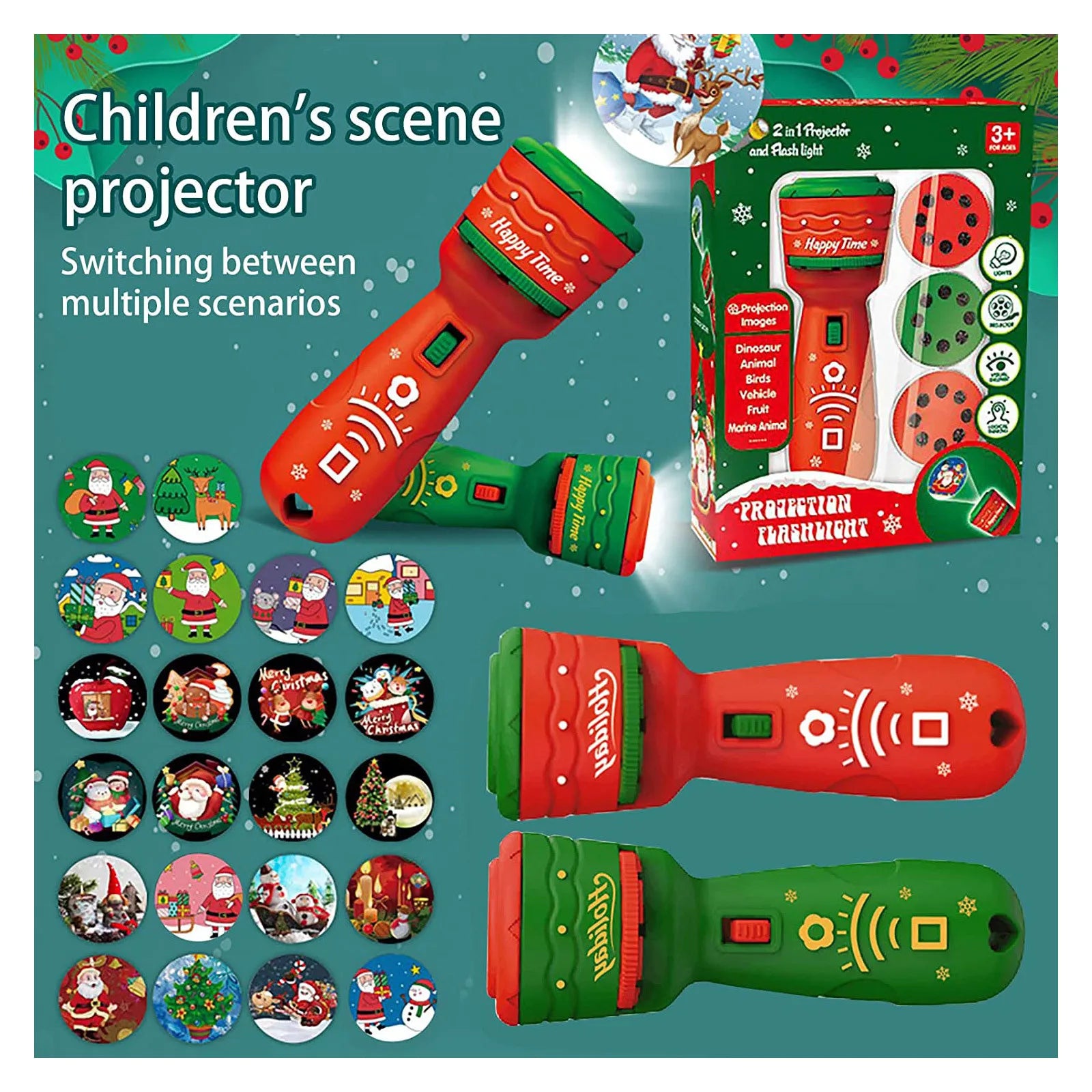 Christmas Projection Torch Party Favour Gift