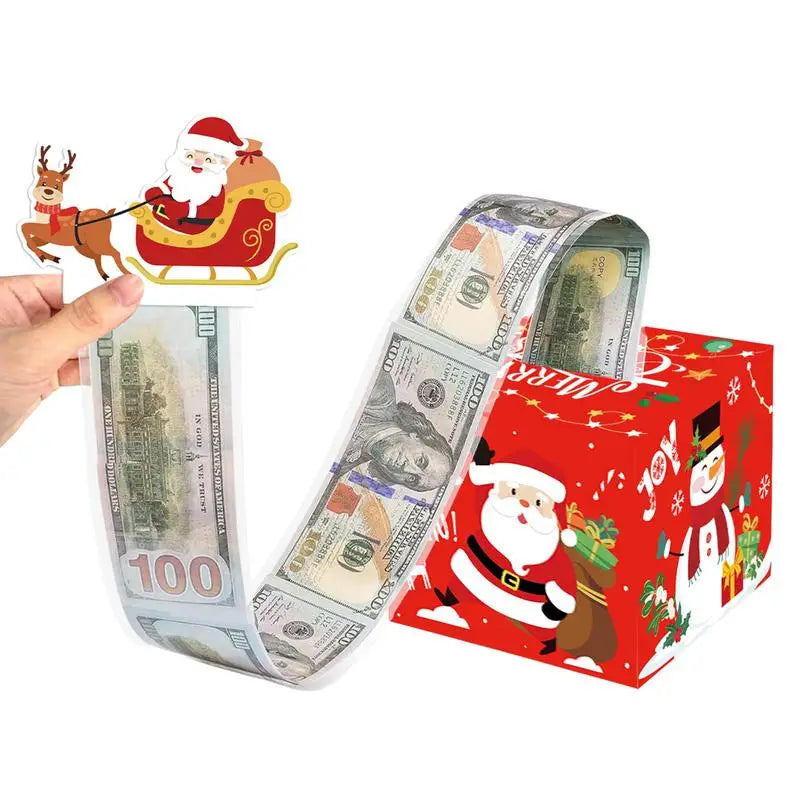 Christmas Pull Money box suprise wallet