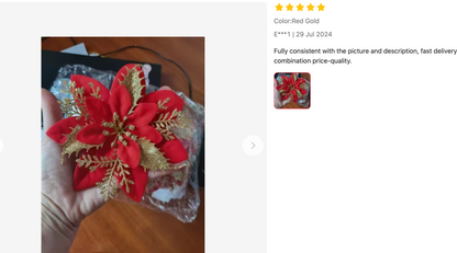 Christmas_Red_Flower_5pc_review