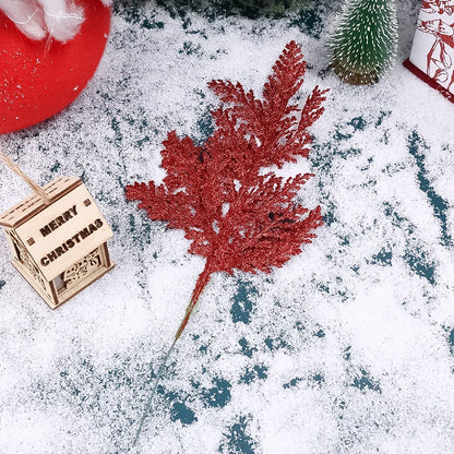 Christmas Red glitter branches 