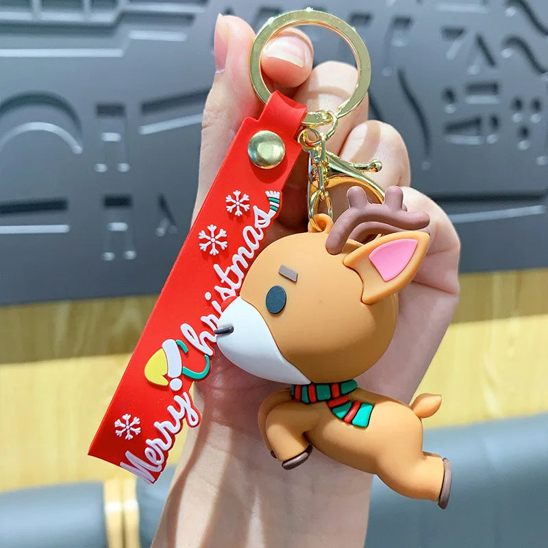 Christmas Reindeer keyring keychain