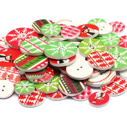 Christmas Wooden Buttons for craft