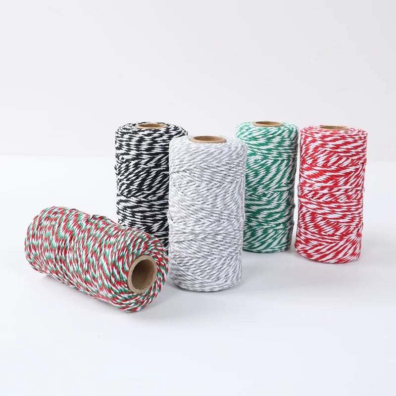 Christmas gift wrapping rope multi colours