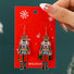 Christmas nutcracker earrings