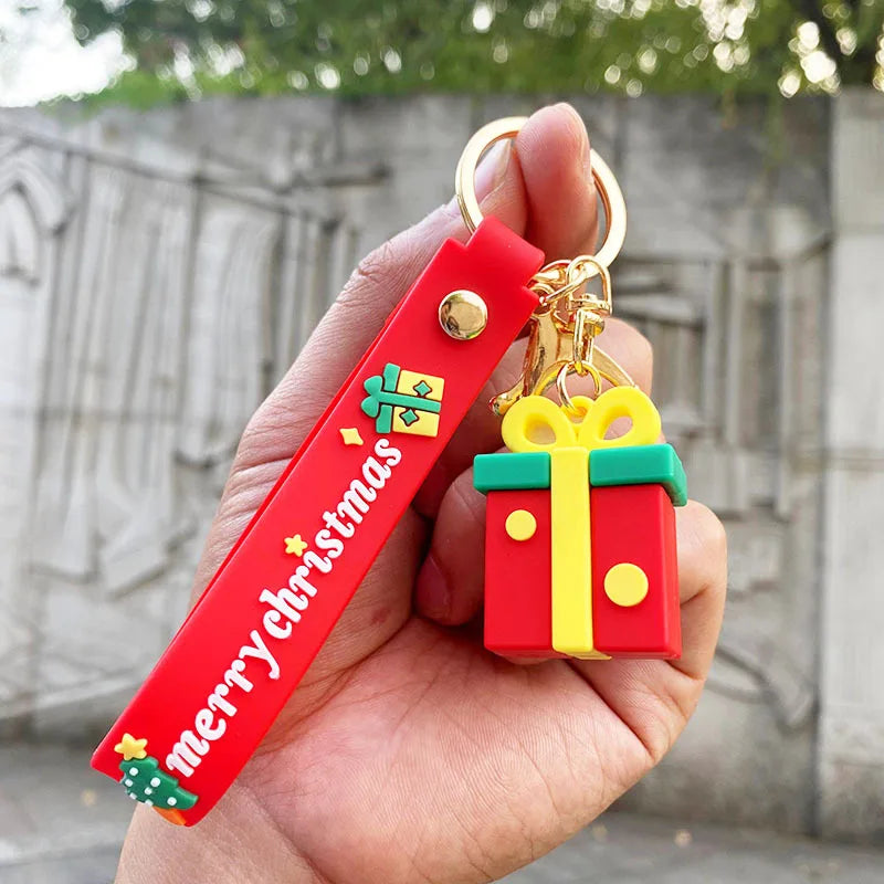 Christmas present keychain