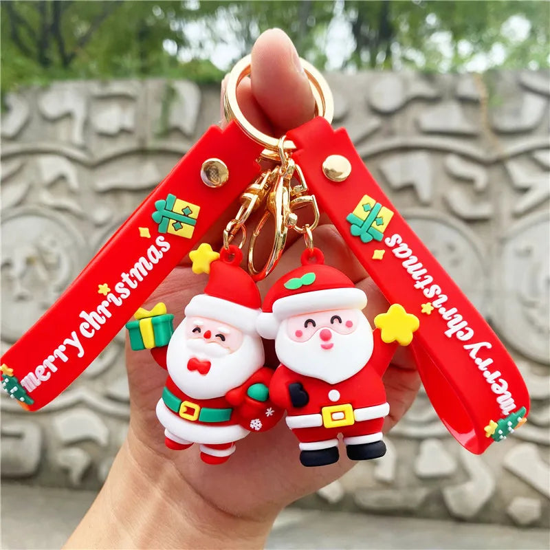 Christmas santa keychain gift