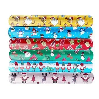 Christmas santa snowman tree snap bands