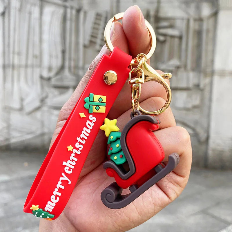 Christmas sleigh keychain