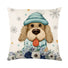 Christmas theme doggy pillow case cushion cover